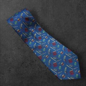 Michelsons of London Men's Musical Instruments Band 100% Silk Professional Tie